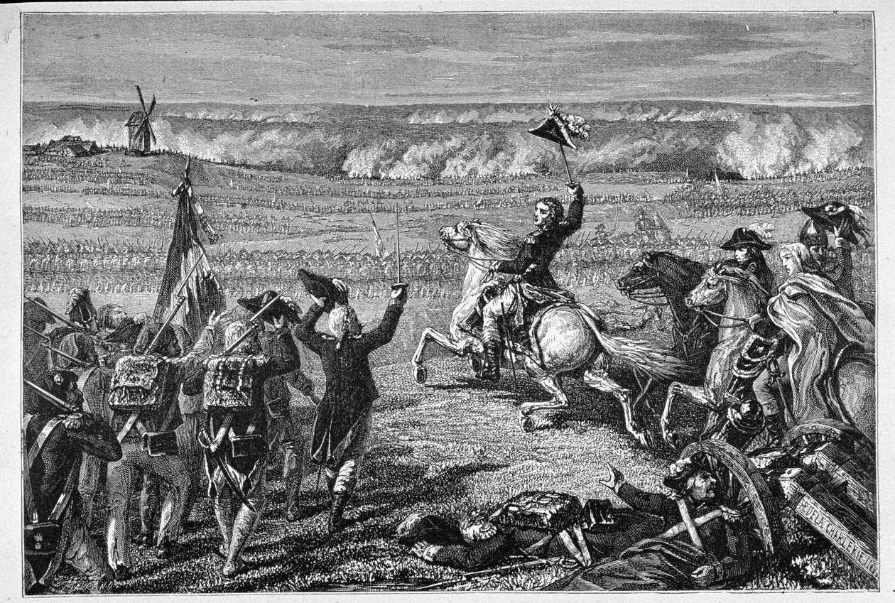 A valmyi csata, 1792. szeptember 20., vésette: Charles Maurand alkotó: H. de la Charlerie