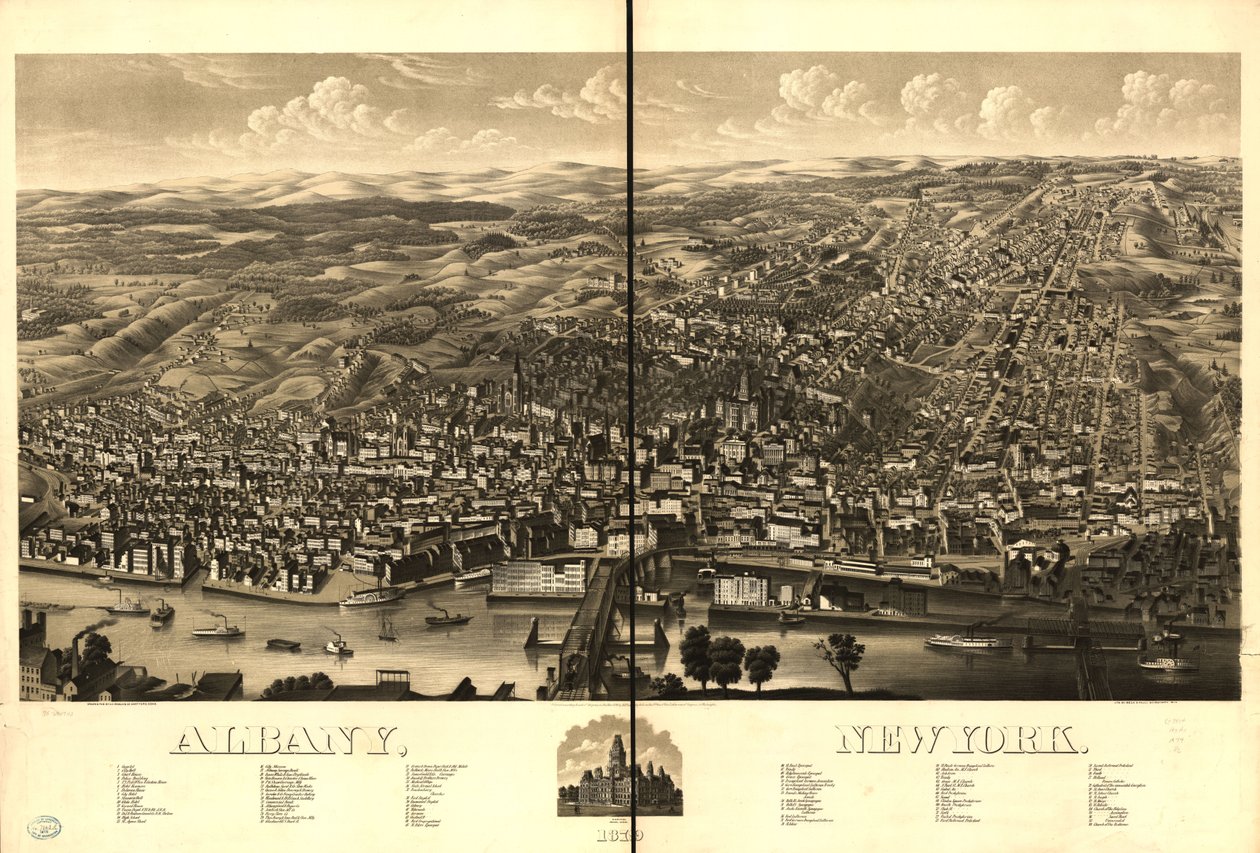 Albany, New York, 1879. alkotó: H.H. Rowley and Co.; Beck and Pauli