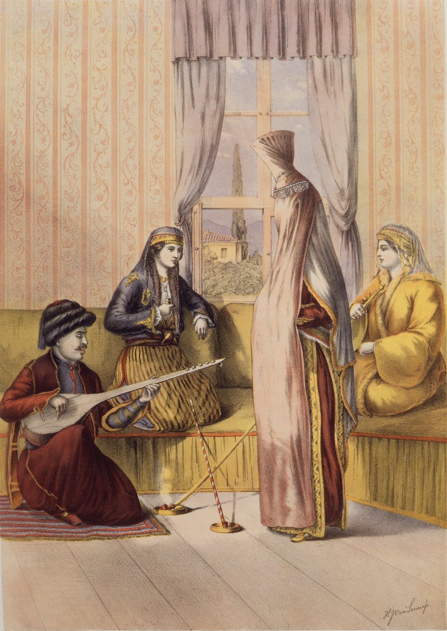 Egy örmény menyasszony, vésette Charles Parsons, 1862 alkotó: H.J. van Lennep