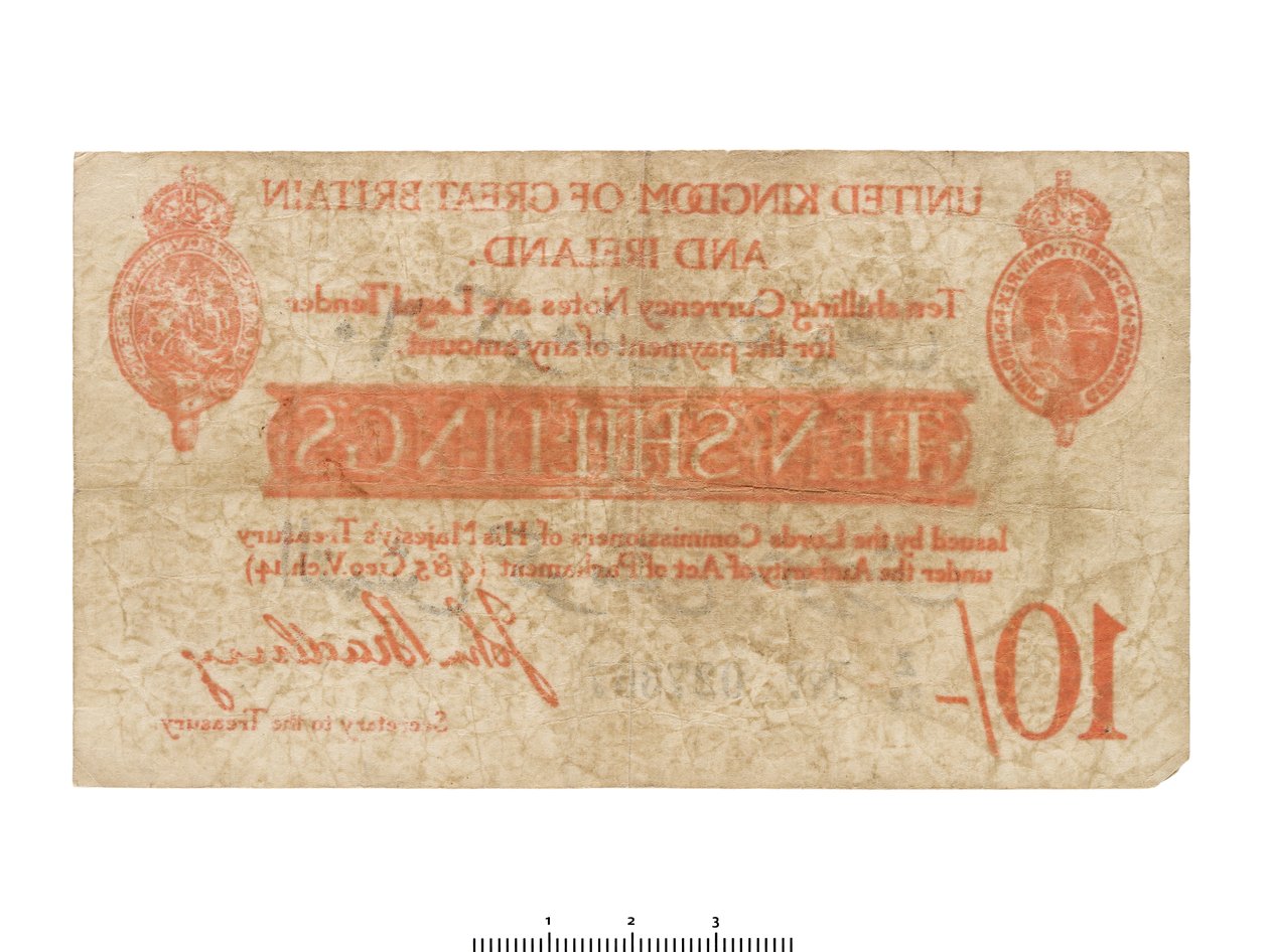 Az Egyesült Királyság bankjegye, 1915 alkotó: HM Treasury