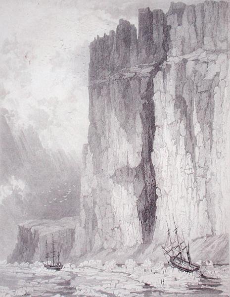 H.M. Ships Hecla & Fury, 1825. augusztus 1., a „Journal of a Third Voyage for the Discovery of a North West Passage from the Atlantic the Pacific, 1824-25-ben előadva a HM Hecla és Fury hajóin, azzal a kísérlettel eléri a sz alkotó: H.N. (after) Head