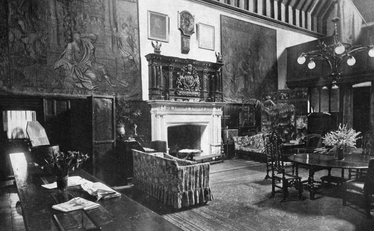 The Great Hall, Bisham Abbey, Berkshire, 1924-1926 alkotó: HN King