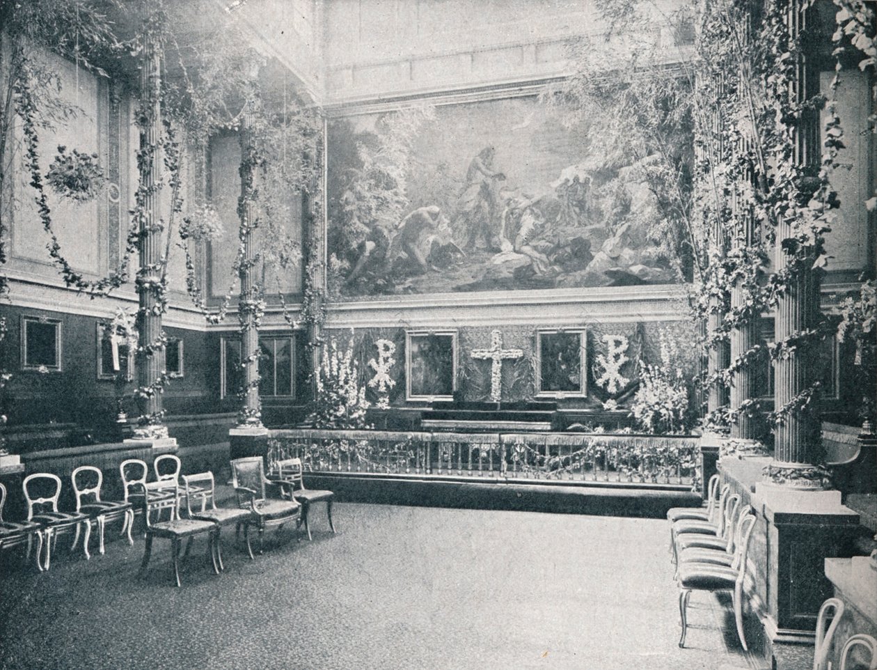 A Buckingham-palota privát kápolnája, 1910 1911 alkotó: HN King