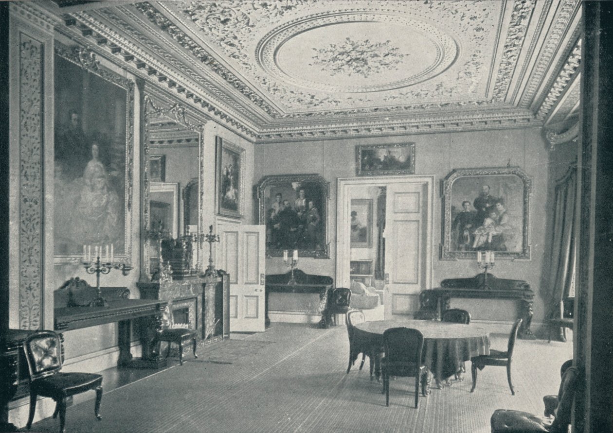 The Queens Dining Room az Osborne House-ban, 1899, 1901 alkotó: HN King