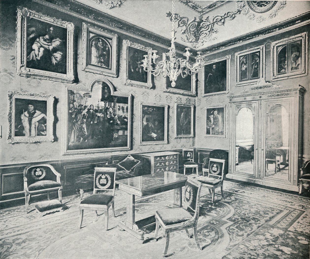 Az állami öltöző a windsori kastélyban, 1899, 1901 alkotó: HN King