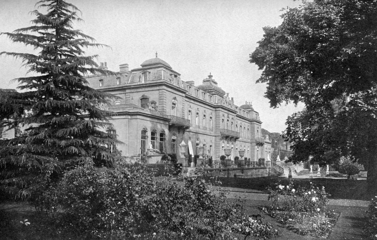 Wrest Park délnyugat felől, Silsoe, Bedfordshire, 1924-1926 alkotó: HN King