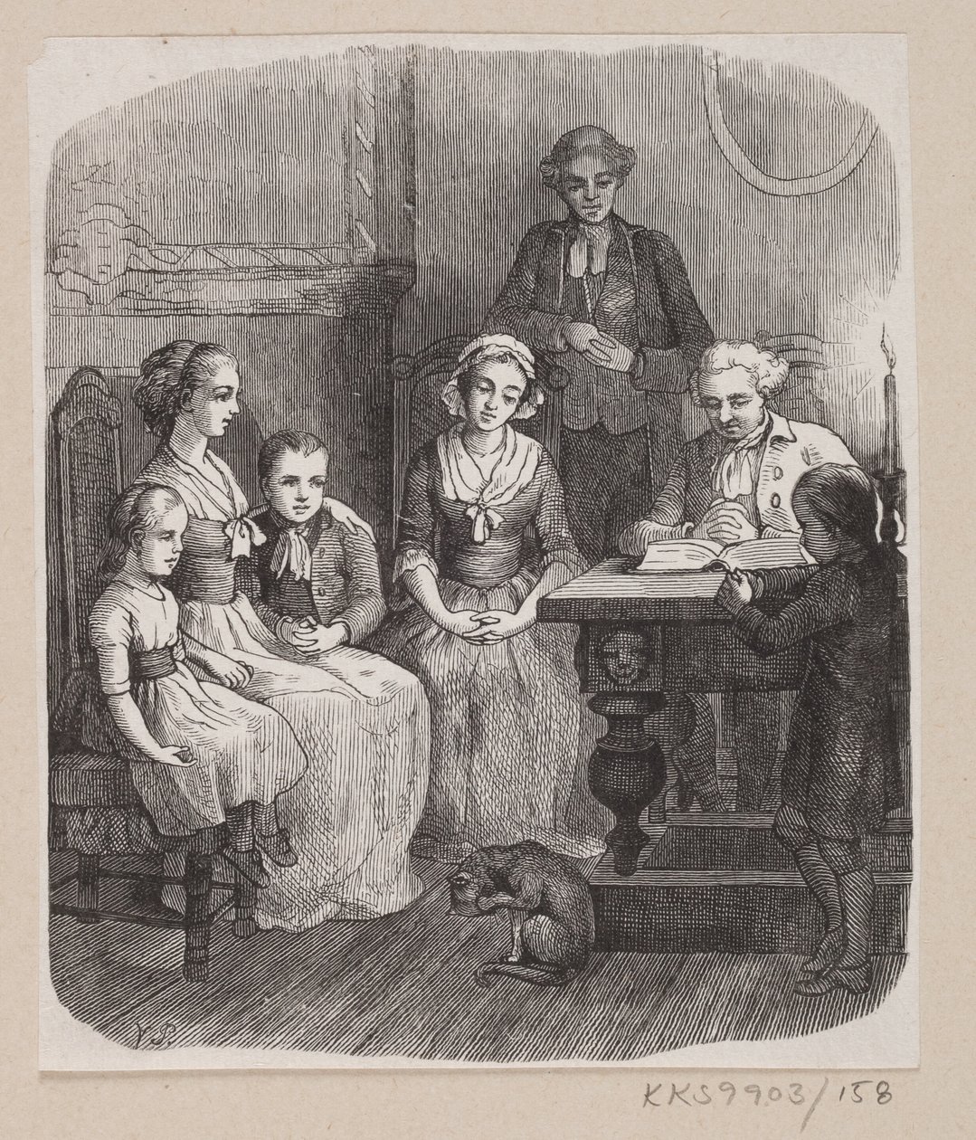 Illusztráció: "Minden a megfelelő helyen" a H.C. Andersen, "Tündérmesék és történetek", 2. kötet alkotó: H.P. Hansen