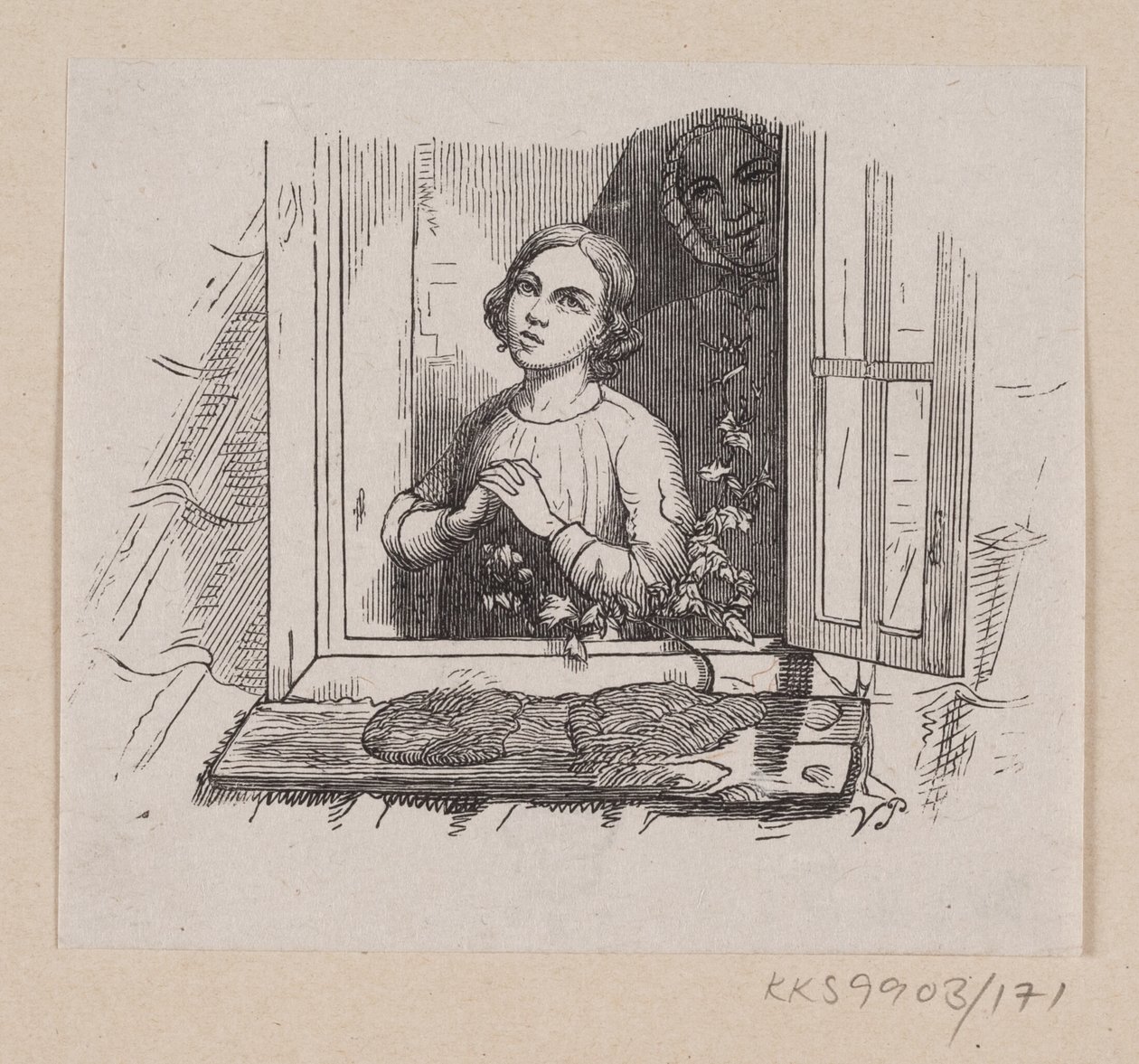 Illusztráció az "Öt borsóhüvelyből" című filmhez H.C. Andersen, "Tündérmesék és történetek", 2. kötet alkotó: H.P. Hansen