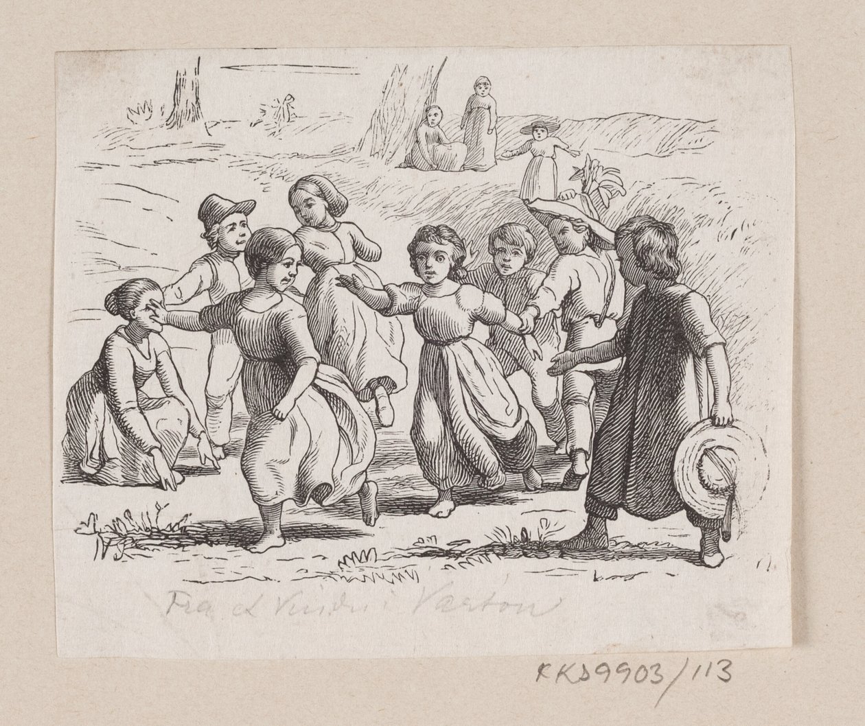 Illusztráció a "Vartou ablakból" című filmhez, H.C. Andersen, "Tündérmesék és történetek", 2. kötet alkotó: H.P. Hansen