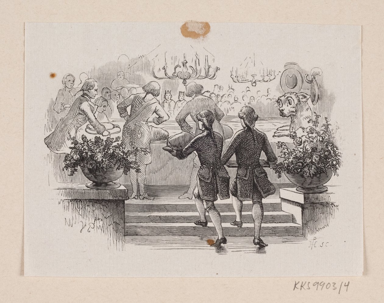 Illusztráció a "Fireworks"-hez H.C. Andersen, "Tündérmesék és történetek", 1. kötet alkotó: H.P. Hansen