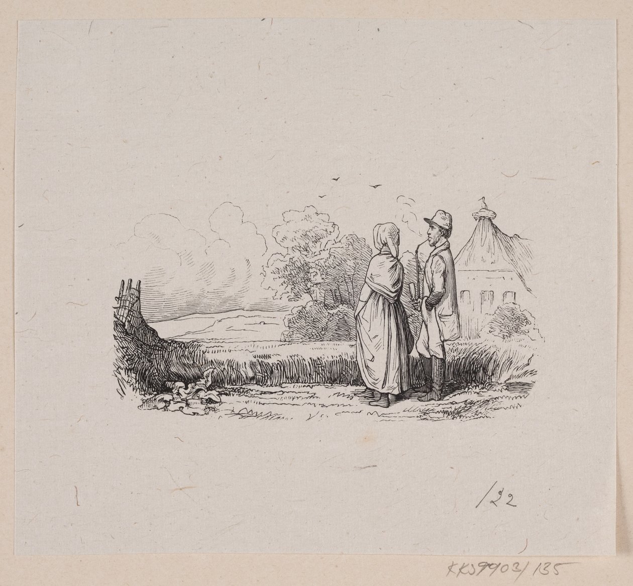 Illusztráció a "Høren"-hez H.C. Andersen, "Tündérmesék és történetek", 2. kötet alkotó: H.P. Hansen