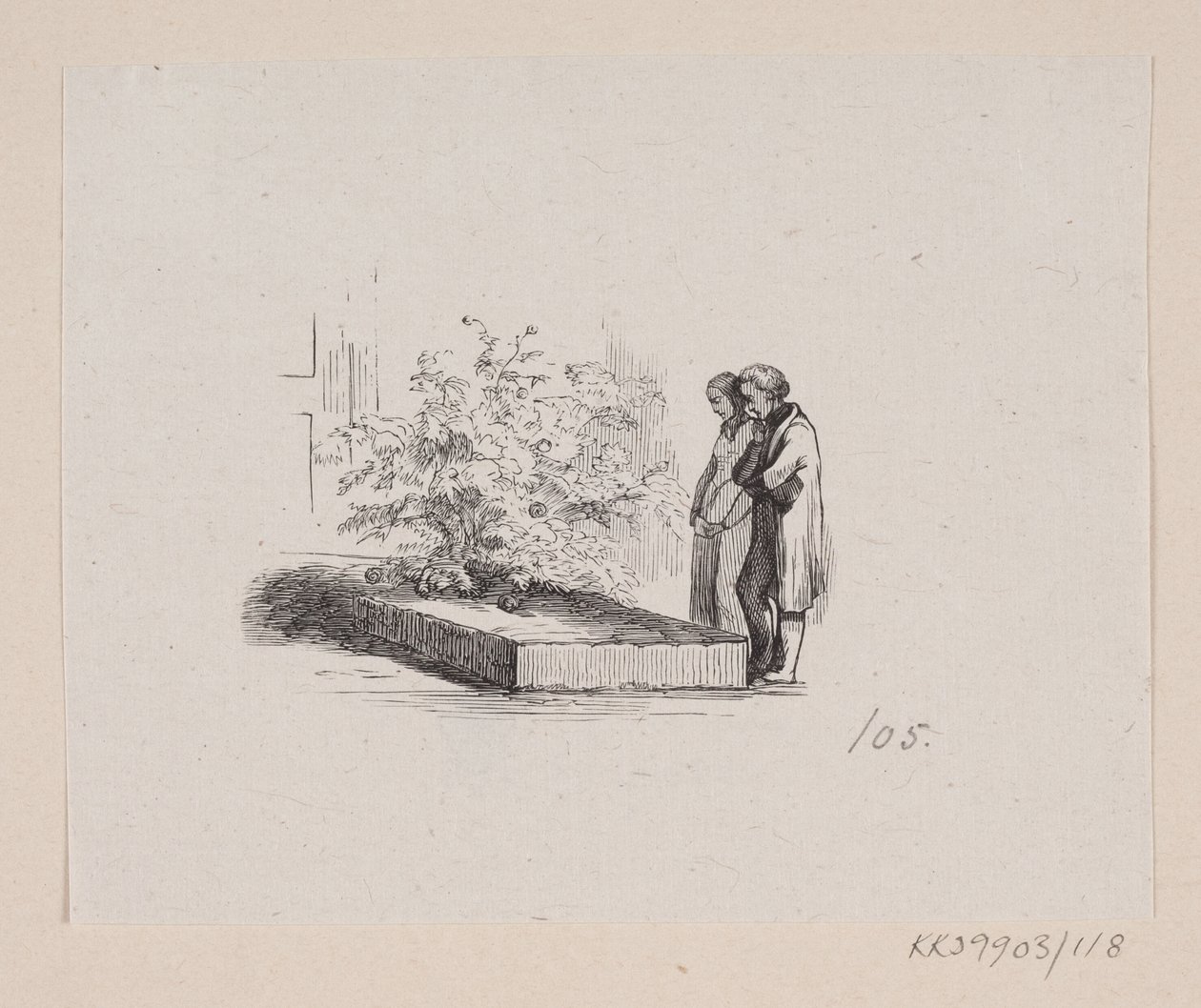 Illusztráció a "Szomszéd családok" számára H.C. Andersen, "Tündérmesék és történetek", 2. kötet alkotó: H.P. Hansen