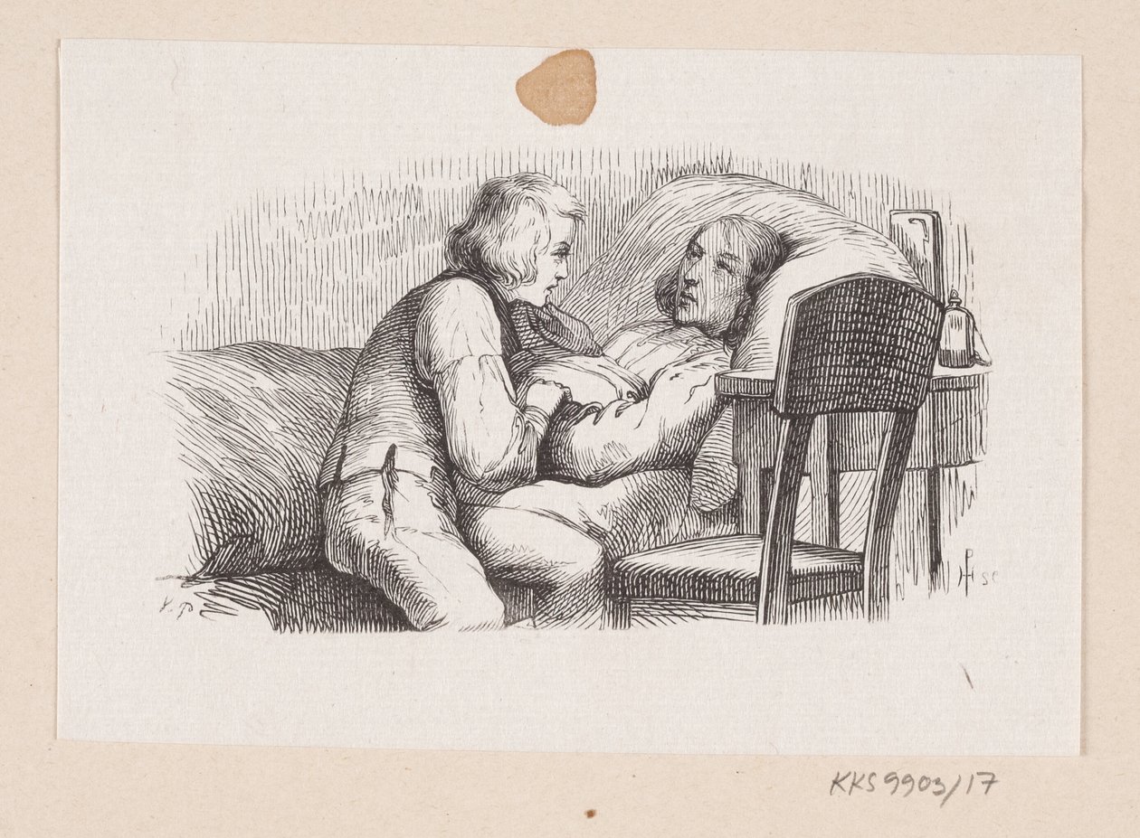 Illusztráció a "The Traveling Companion" című filmhez H.C. Andersen, "Tündérmesék és történetek", 1. kötet alkotó: H.P. Hansen