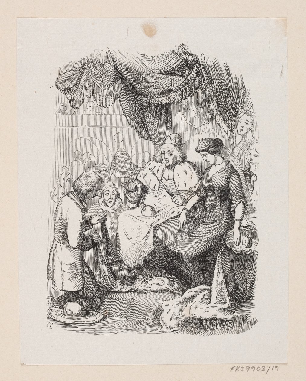 Illusztráció a "The Traveling Companion" című filmhez H.C. Andersen, "Tündérmesék és történetek", 1. kötet alkotó: H.P. Hansen