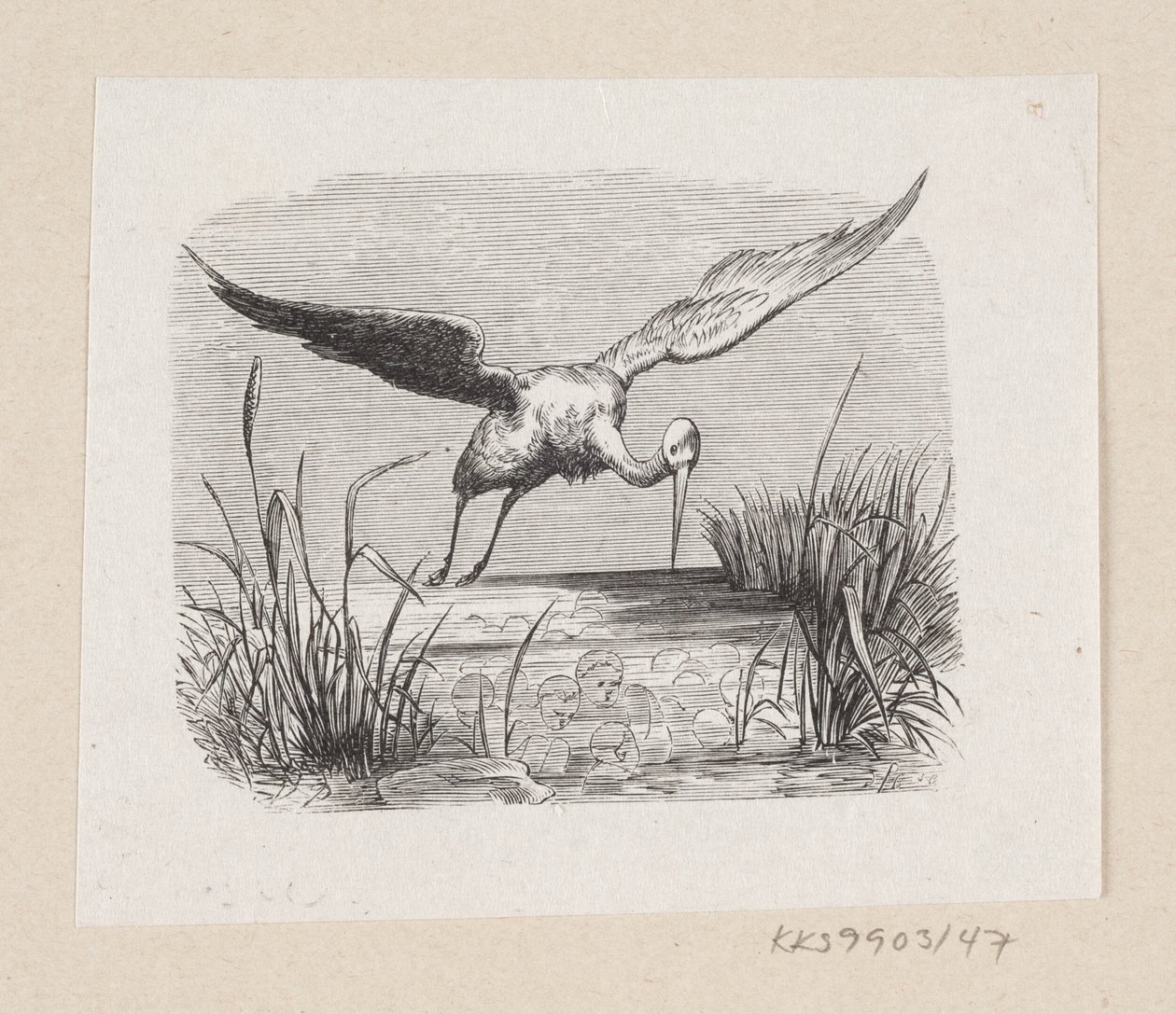 Illusztráció a "The Storks"-hoz H.C. Andersen, "Tündérmesék és történetek", 1. kötet alkotó: H.P. Hansen