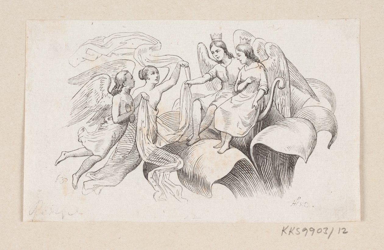 Illusztráció a "Tommelise"-hoz H.C. Andersen, "Tündérmesék és történetek", 1. kötet alkotó: H.P. Hansen