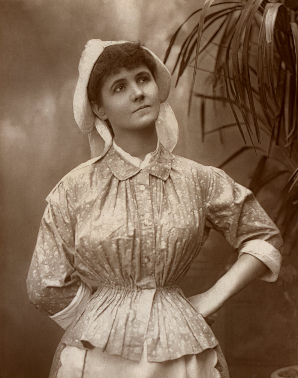 Agnes Hewitt brit színésznő, 1887 alkotó: HS Mandelssohn