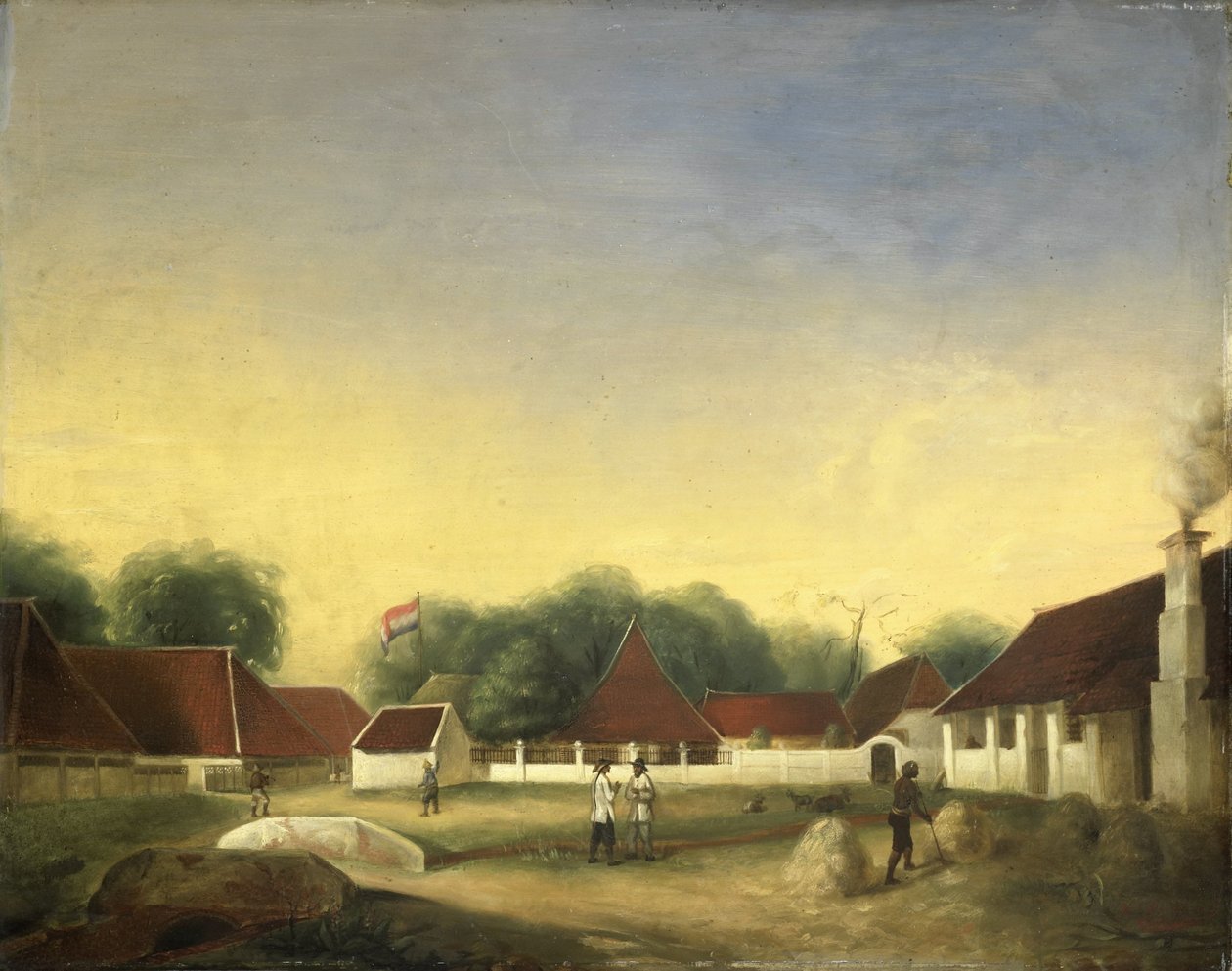 Cukorgyár (?) Java-on alkotó: H.Th. Hesselaar