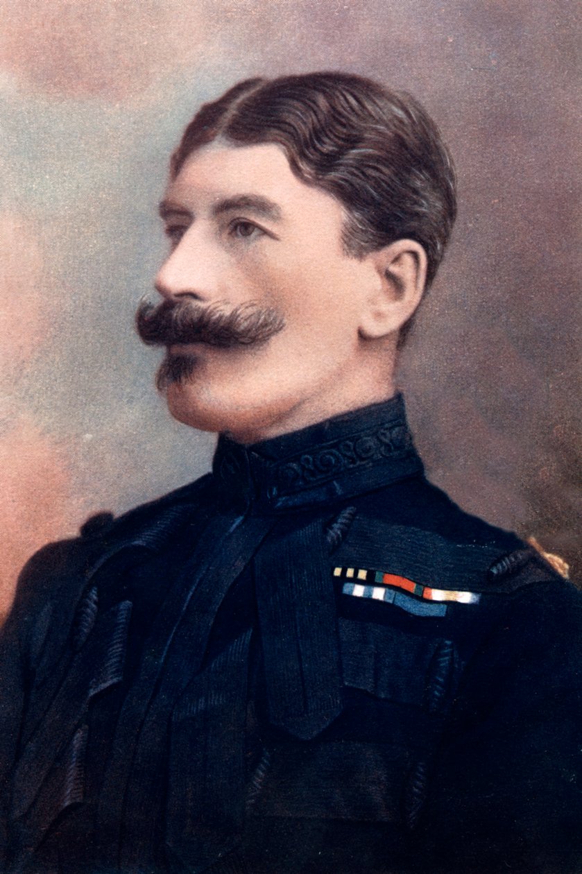 John Brabazon vezérőrnagy, a birodalmi Yeomanry parancsnoka, Dél-Afrika, 1902 alkotó: HW Barnett