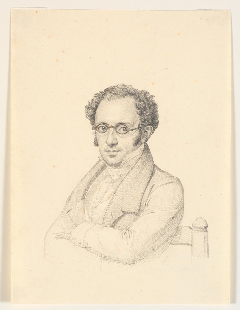 Nicolai Christian Levin Abraham közjegyző, professzor, tanácsos portréja alkotó: H.W. Bissen