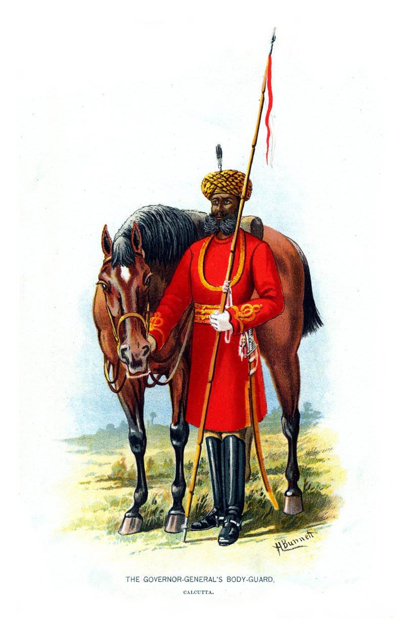 A tábornoki kormányzó testőrsége, 1890. alkotó: H. Bunnett