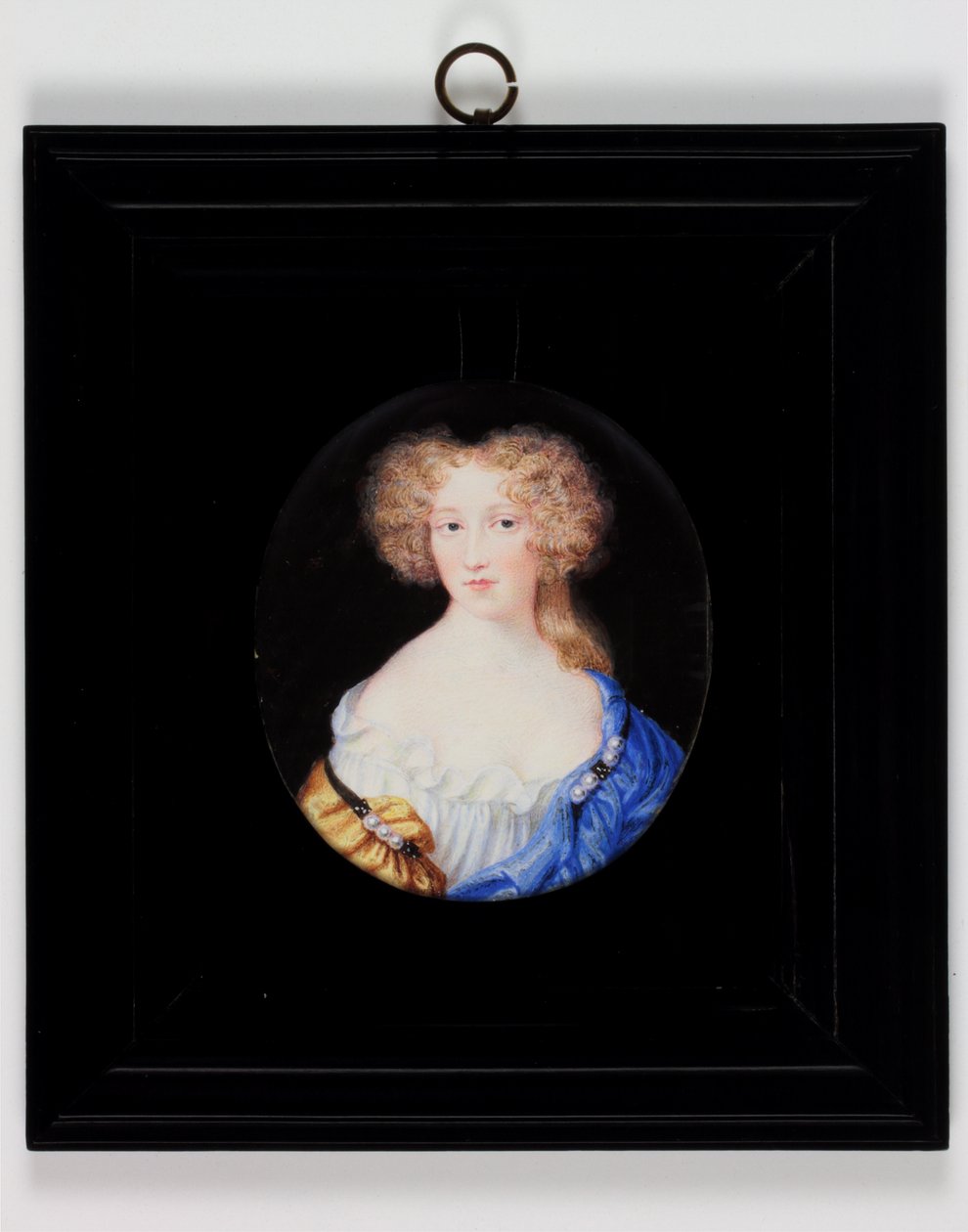 Lady Margaret Cavendish, majd Newcastle hercegnője (akvarell elefántcsonton) alkotó: H. Byrne