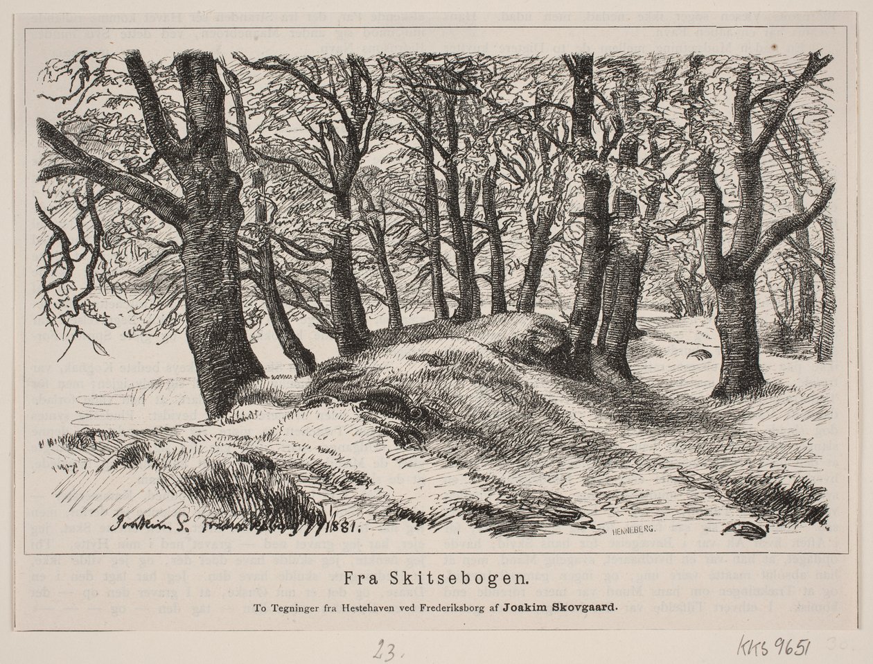 A Fredriksborgi lovaskertből alkotó: H. C. Henneberg