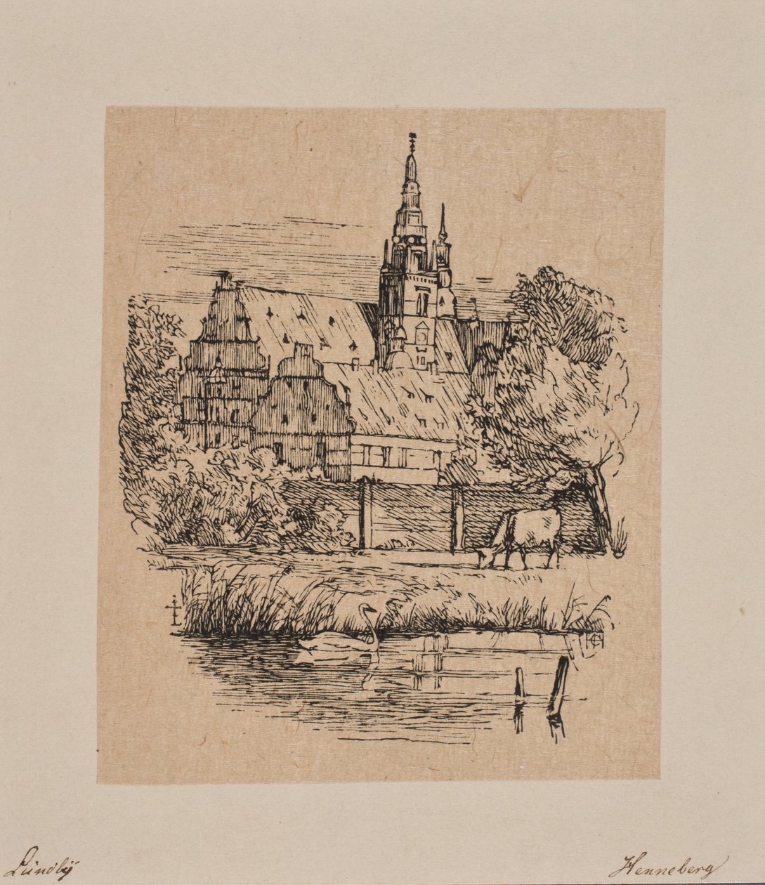 Frederiksborg kastély alkotó: H. C. Henneberg