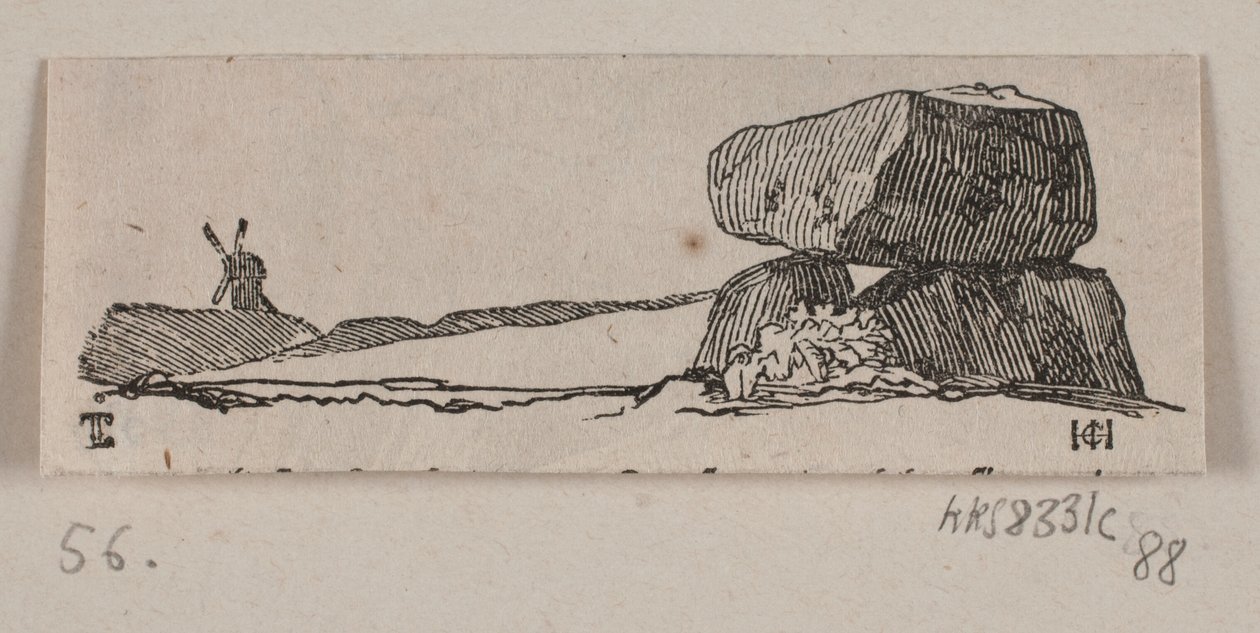 Illusztráció a "Kőemlékművekhez" alkotó: H. C. Henneberg