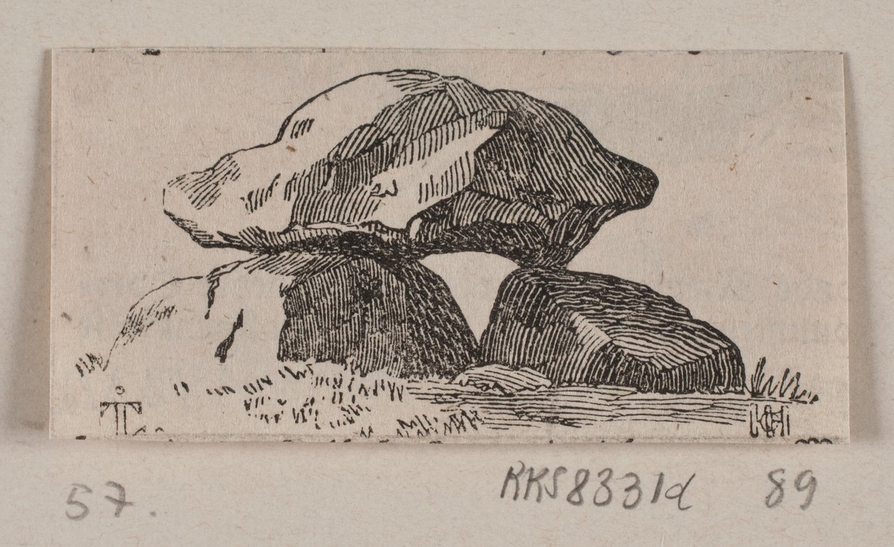 Illusztráció a "Kőemlékművekhez" alkotó: H. C. Henneberg