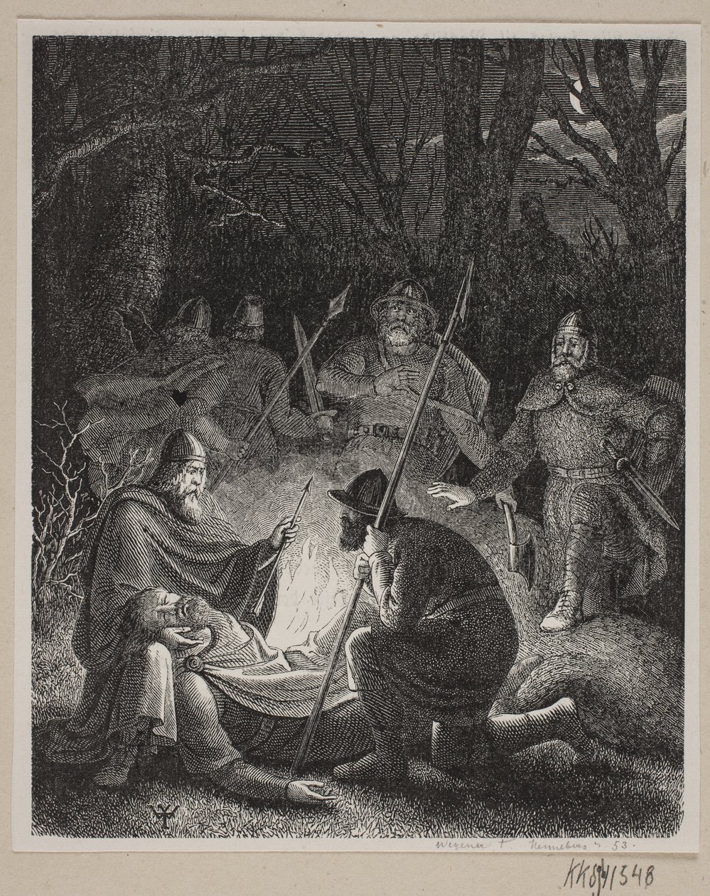 Illusztráció Fabricius Dánia történelméhez. alkotó: H. C. Henneberg