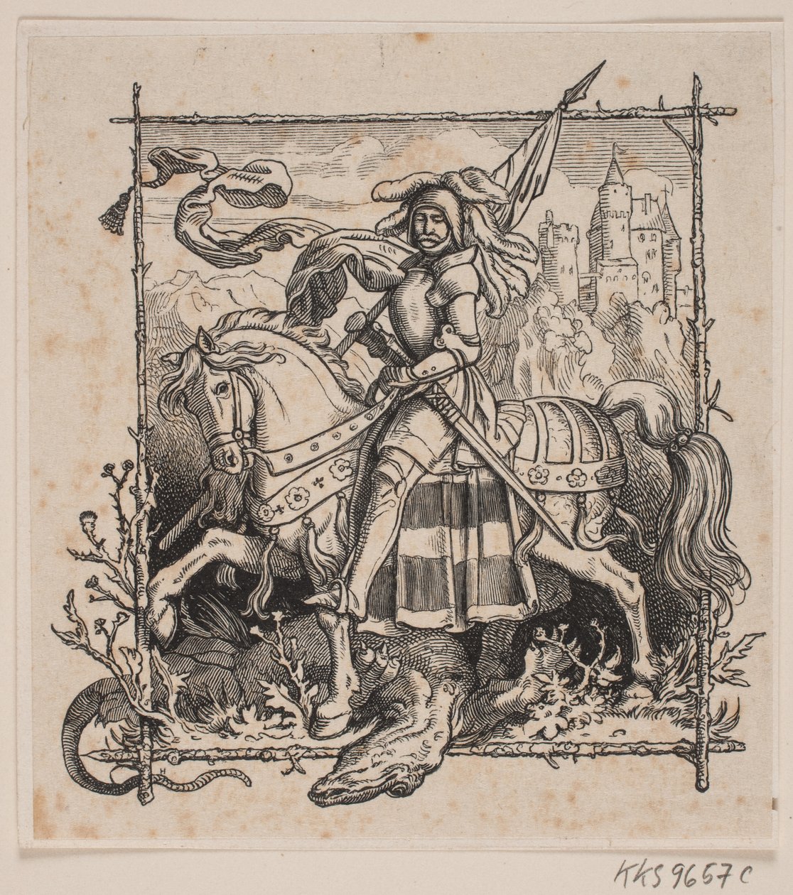 Szent György és a sárkány alkotó: H. C. Henneberg