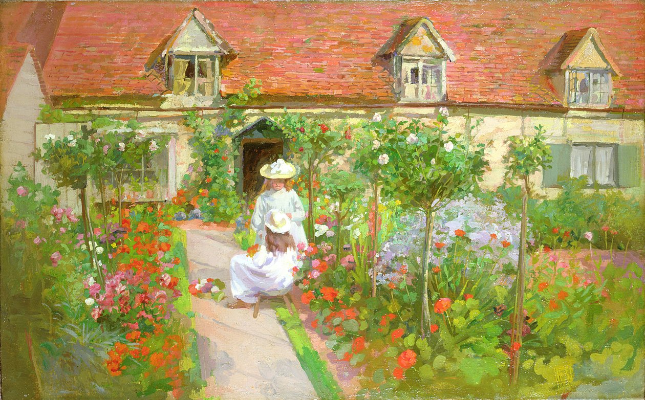Víkendház kert, nyár alkotó: H. Francis Bate