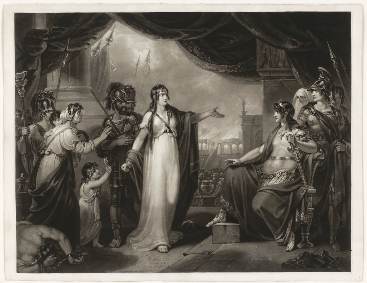Timoclea voor Alexander Timoclea Sándor elé került (cím a tárgyon) alkotó: H. Gillbank