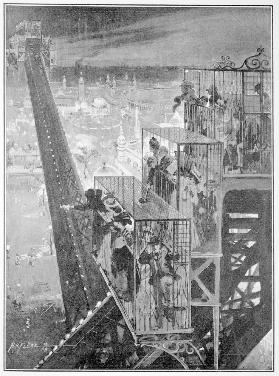 Flip-flap út a francia-brit kiállításon, 1908 alkotó: H. H. Flere