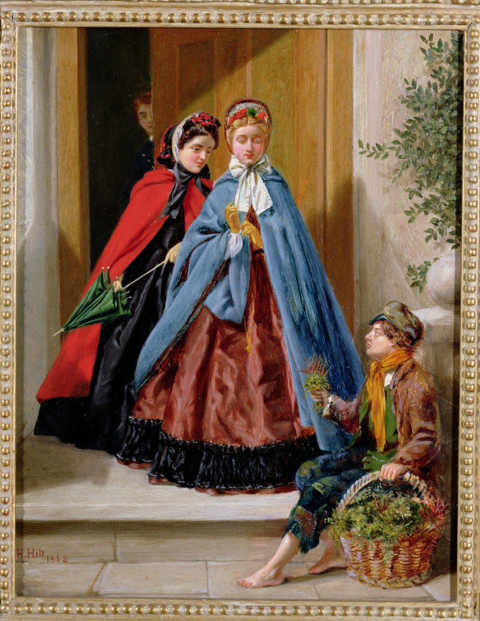 A virágárus, 1862 alkotó: H. Hilt