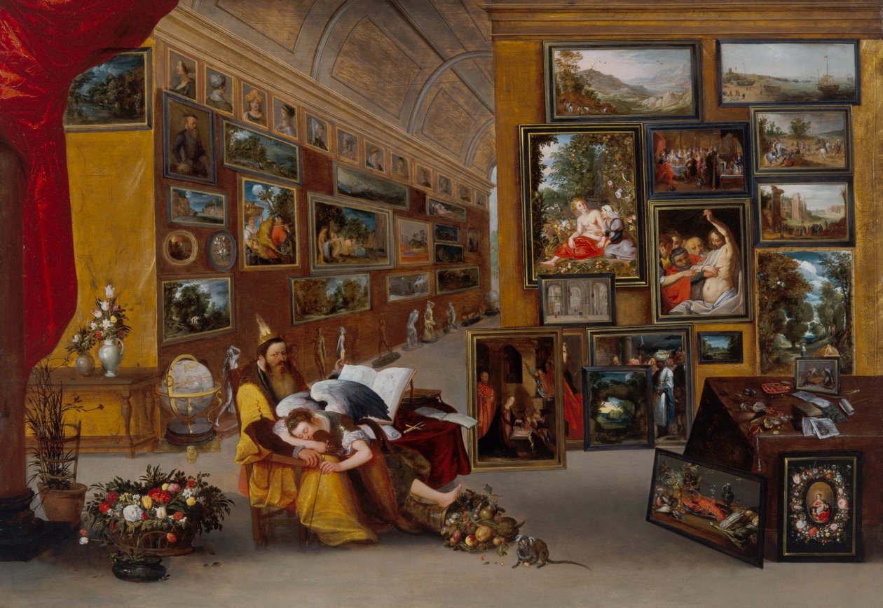 A Belső Képcsarnok allegorikus képekkel alkotó: H. II & Brueghel Jan I (1568 1625) Francken