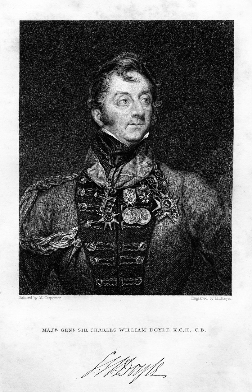 Sir Charles Hastings Doyle 1804-1883, brit katona, 1837. alkotó: H. Mayer