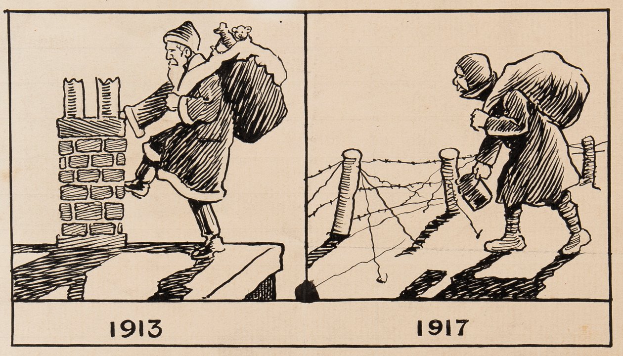 Mikulás 1913 és 1917 alkotó: H. Miller