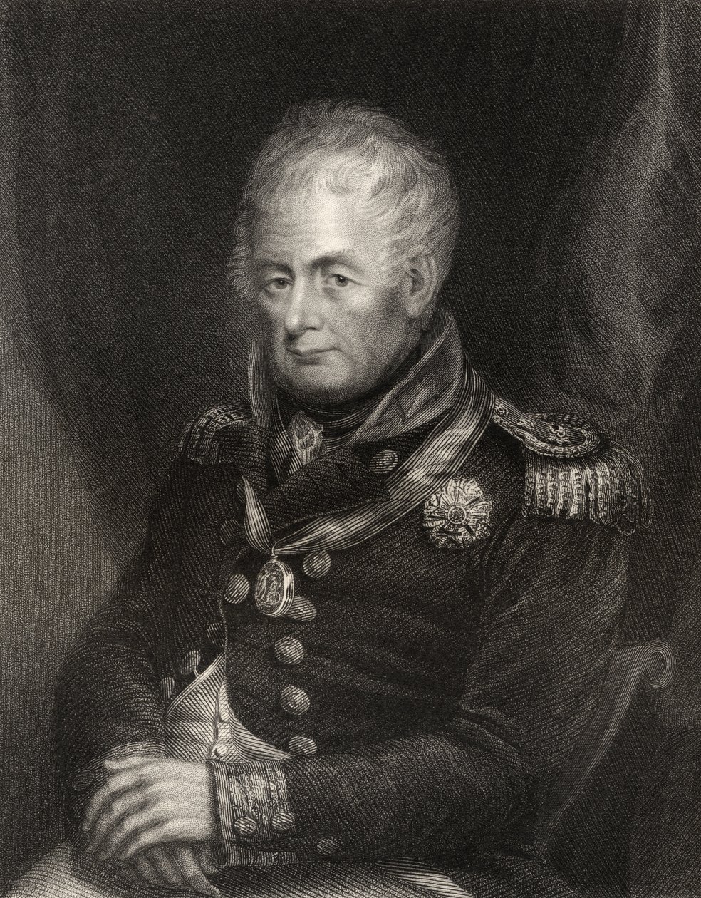 William Carnegie admirális, Henry Cook metszete, a National Portrait Gallery III. kötetéből, megjelent 1835 körül alkotó: H. Patterson