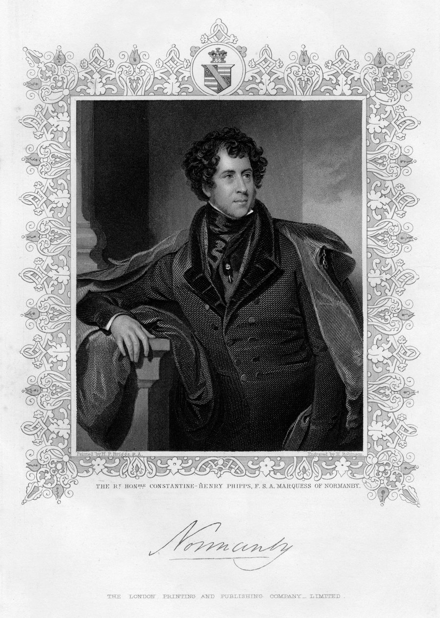 Constantine Henry Phipps, Normandia márquess, 19. század alkotó: H. Robinson