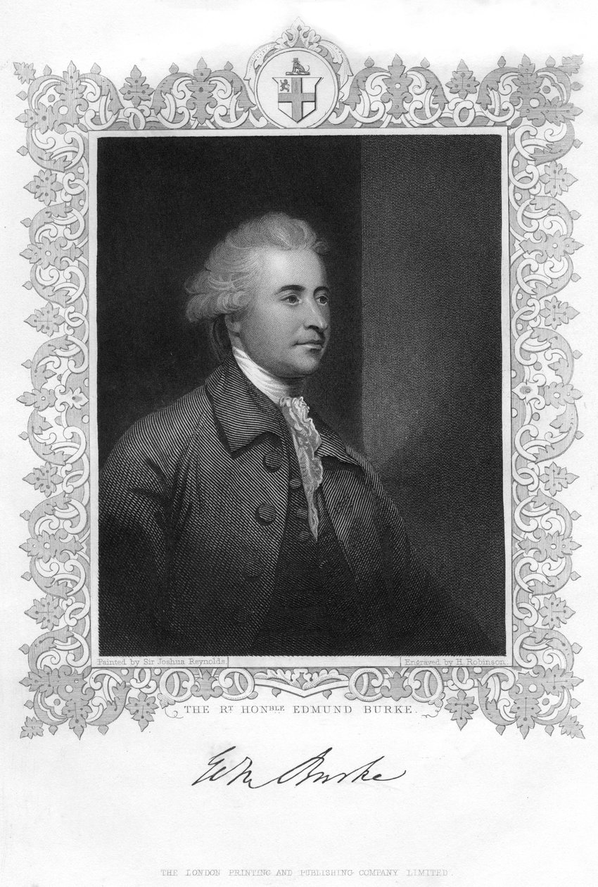 Edmund Burke, ír államférfi, író, szónok, politikai teoretikus és filozófus, XIX. alkotó: H. Robinson