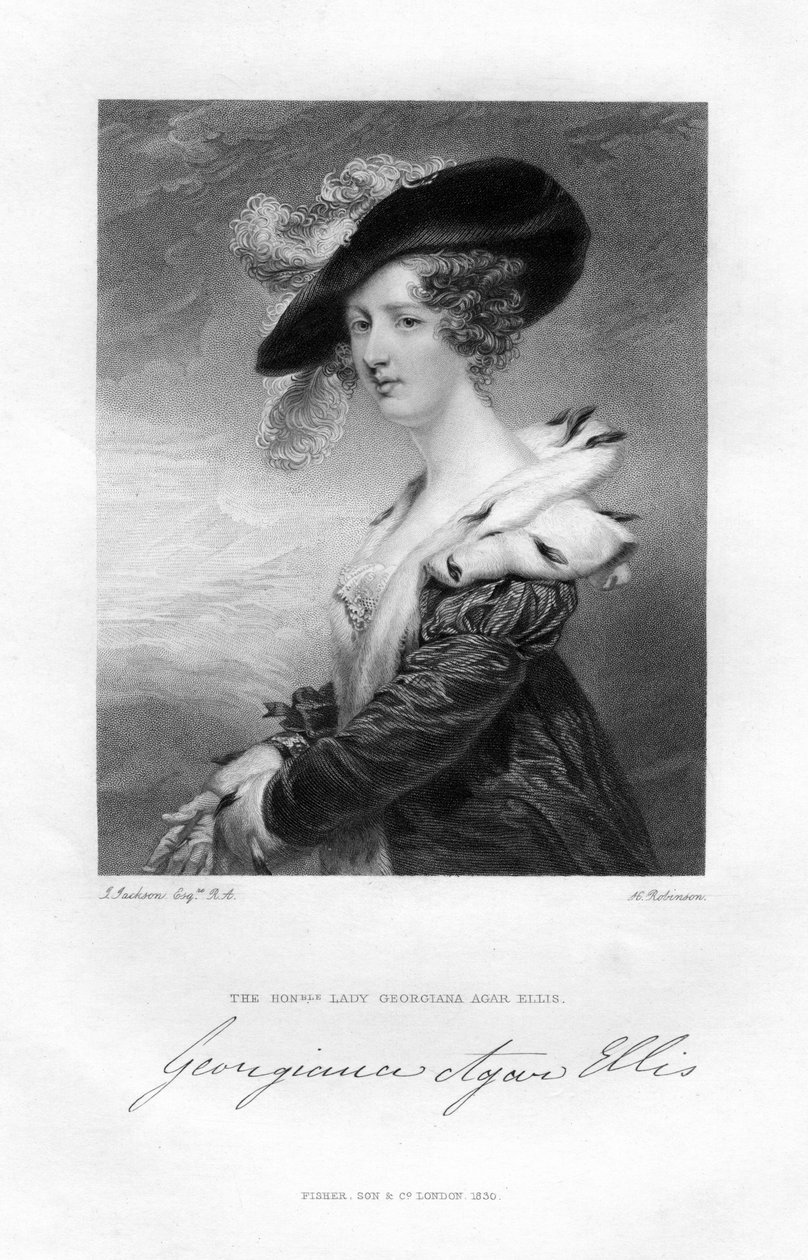 Lady Georgina Agar-Ellis, 19. század. alkotó: H. Robinson