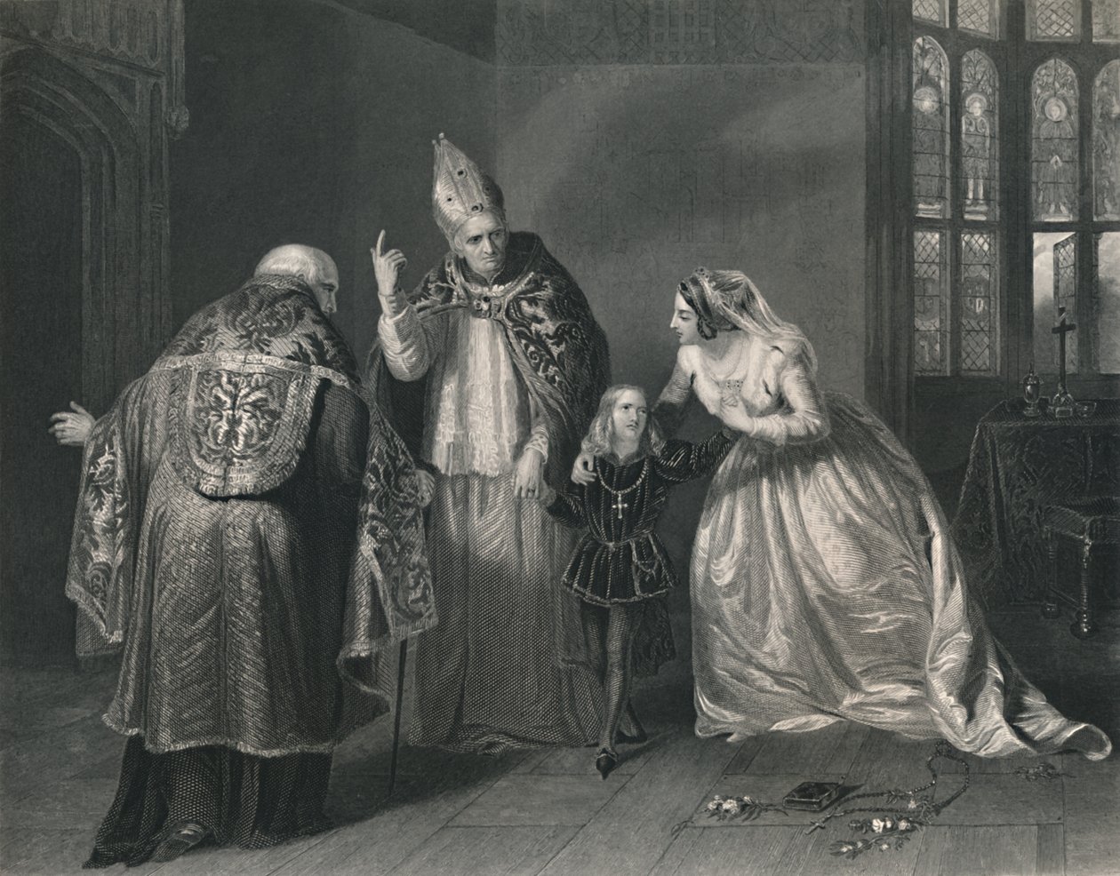 Erzsébet királynő és York hercege. III. Richárd király, 1870 alkotó: H. Robinson