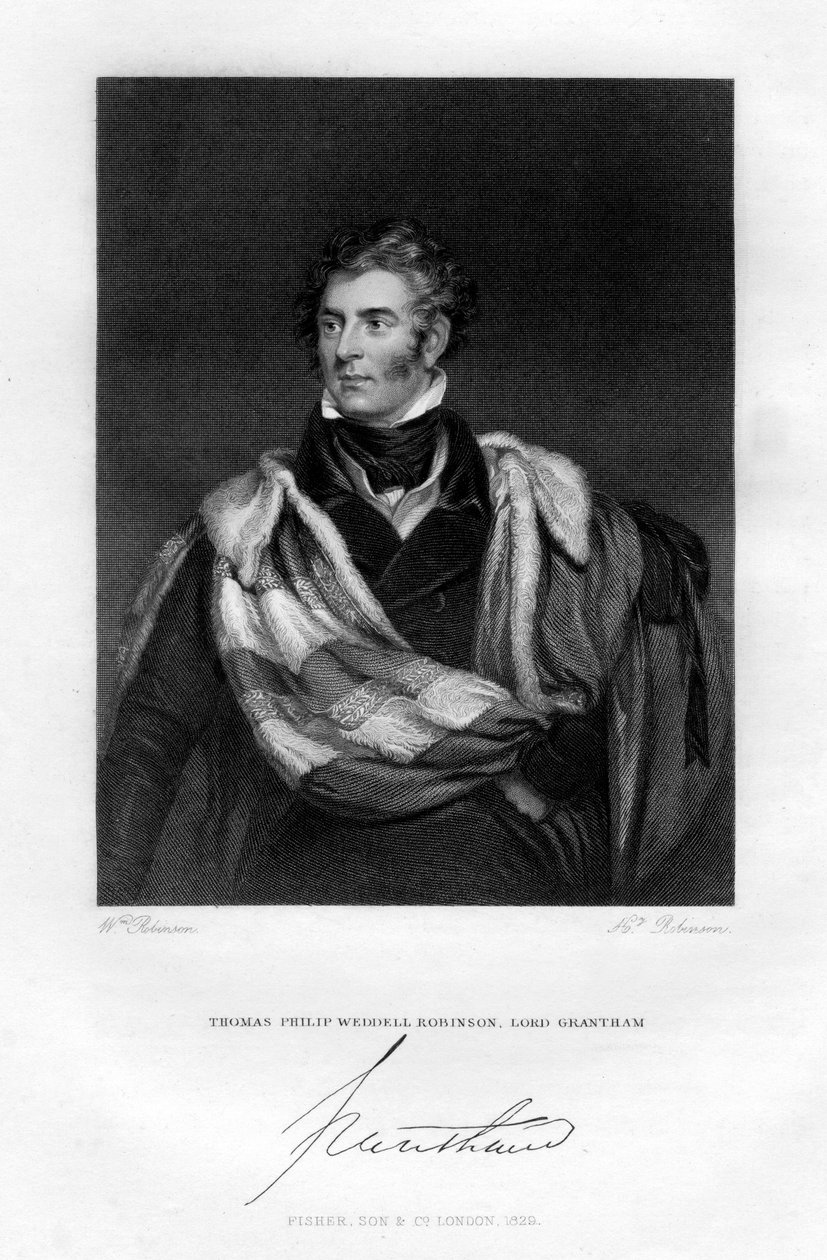 Thomas Philip Weddell Robinson, Lord Grantham, 1829 alkotó: H. Robinson
