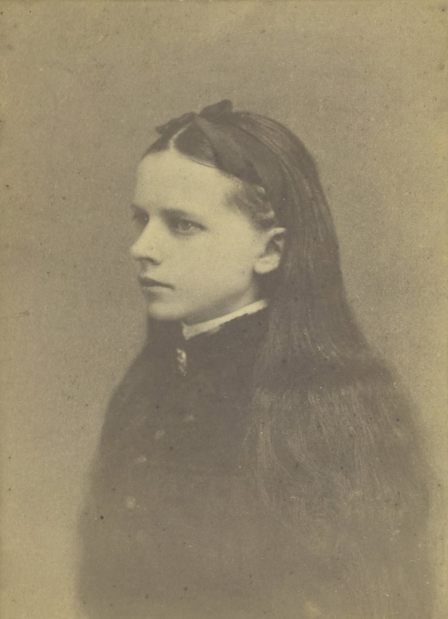 Hosszú hajú, cím nélküli lány, 19. század közepe-vége. alkotó: H. S. Heath
