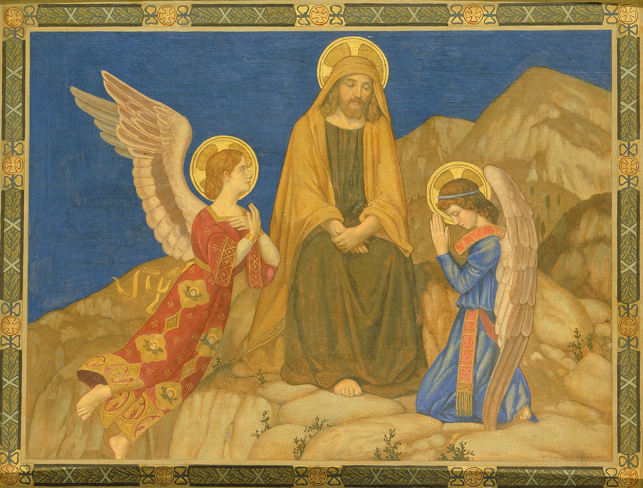 A sivatagban, 1915-1925. alkotó: H. Siddons Mowbray