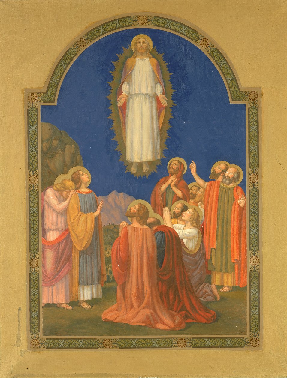 A mennybemenetel, 1915-1925. alkotó: H. Siddons Mowbray