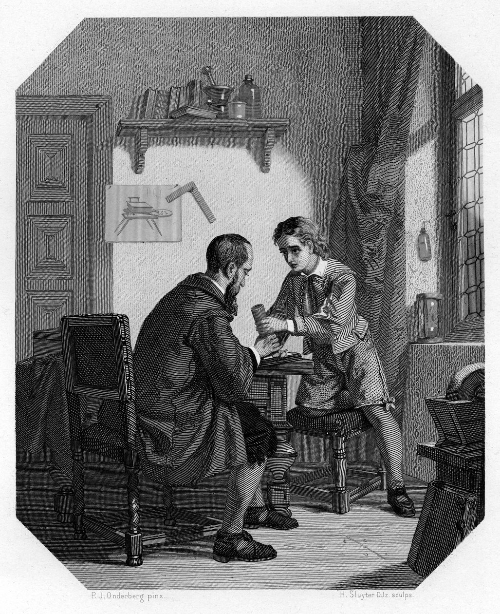 Hans Jansen és fia, Sacharias, 1870 alkotó: H. Sluyter