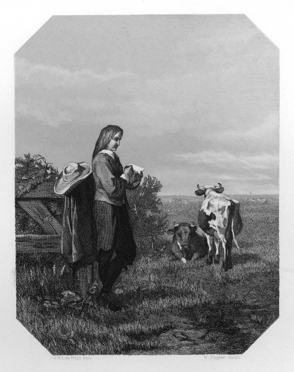 Paulus Potter, 17. századi holland festő, 1870 körül. alkotó: H. Sluyter